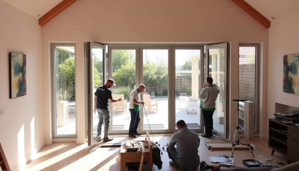 installing bi fold doors