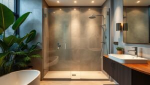 shower glass door
