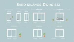 size of sliding glass door