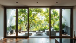 sliding door glass