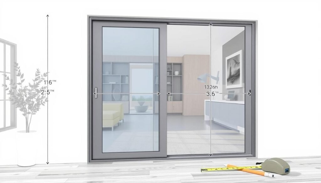 sliding glass door measurements