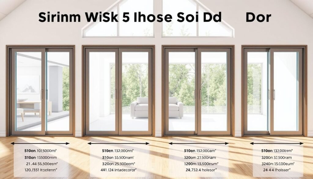 standard door width of sliding glass doors