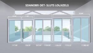 standard size of sliding glass door