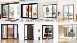 types of glass doors