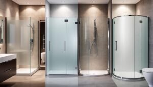 types of shower glass doors