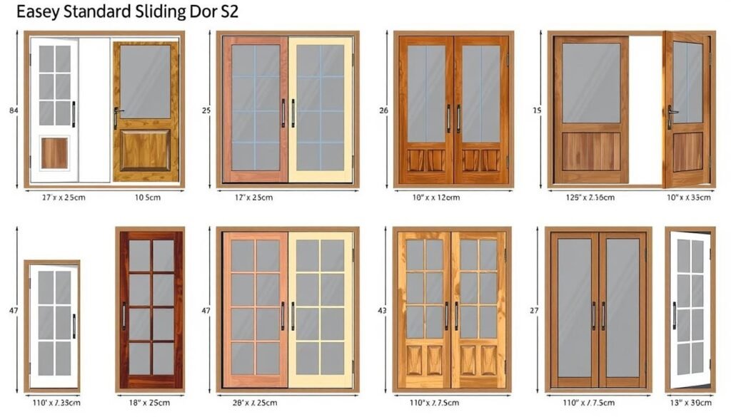 what is the size of a sliding glass door