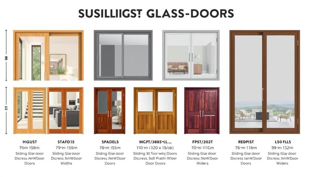 what is the width of a sliding glass door